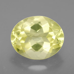 3.68 ct Yellow Quartz Gemstone, Quartz Gem in Oval Facet Shape for Sale.