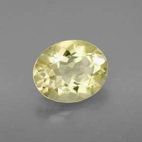 3.11 ct Yellow Quartz Stone, Natural Quartz in Oval Facet Shape for Sale