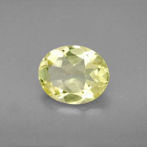 2.91 ct Yellow Quartz Stone, Natural Quartz in Oval Facet Shape for Sale