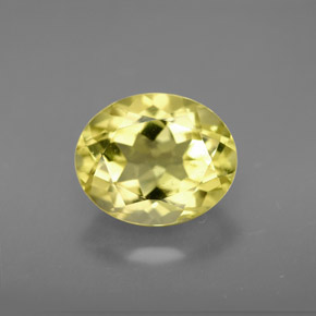 3.55 ct Yellow Quartz Gemstone, Quartz Gem in Oval Facet Shape for Sale.