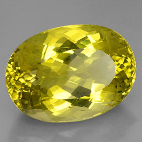 91.55 ct Yellow Quartz Stone, Natural Quartz in Oval Portuguese-Cut Shape for Sale