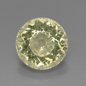 7.81 ct Yellow Quartz Gemstone, Quartz Gem in Round Facet Shape for Sale.