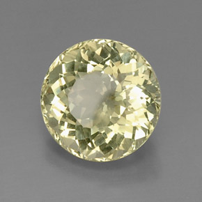 7.81 ct Yellow Quartz Stone, Natural Quartz in Round Facet Shape for Sale