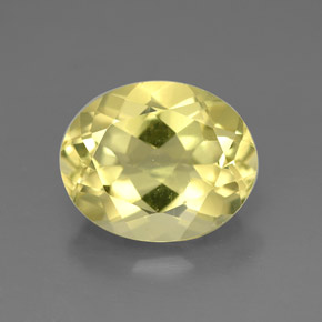 3.28 ct Yellow Quartz Gemstone, Quartz Gem in Oval Facet Shape for Sale.