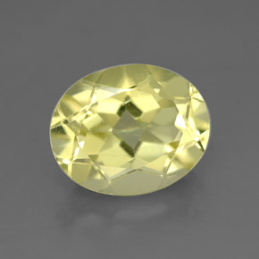 3.45 ct Yellow Quartz Gemstone, Quartz Gem in Oval Facet Shape for Sale.