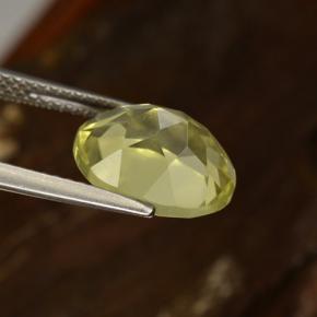 Quartz Gemstone in 11 x 9 mm (calibrated) Size for Sale, Quartz Stone in Medium Yellow Color