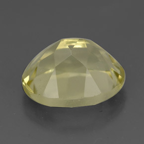 Quartz Gemstone in 11 x 9 mm (calibrated) Size for Sale, Quartz Stone in Pale Yellow Color