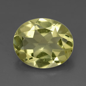 3.24 ct Yellow Quartz Gemstone, Quartz Gem in Oval Facet Shape for Sale.