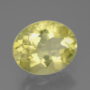 3.12 ct Yellow Quartz Stone, Natural Quartz in Oval Facet Shape for Sale
