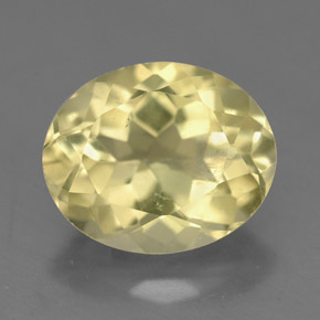 3.49 ct Yellow Quartz Gemstone, Quartz Gem in Oval Facet Shape for Sale.