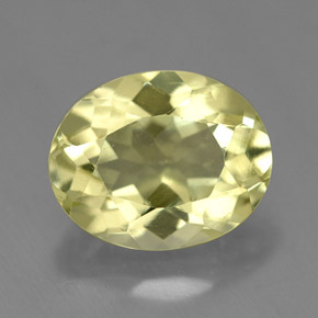 3.70 ct Yellow Quartz Gemstone, Quartz Gem in Oval Facet Shape for Sale.