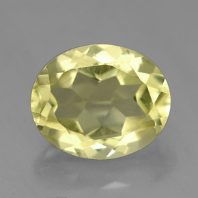 3.68 ct Yellow Quartz Gemstone, Quartz Gem in Oval Facet Shape for Sale.
