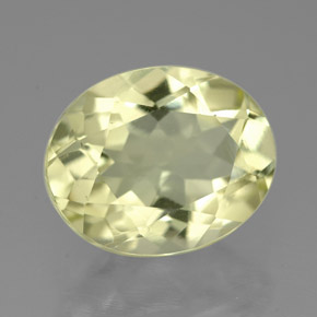 3.66 ct Yellow Quartz Stone, Natural Quartz in Oval Facet Shape for Sale