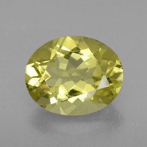 3.05 ct Yellow Quartz Gemstone, Quartz Gem in Oval Facet Shape for Sale.