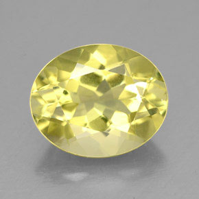 3.20 ct Yellow Quartz Gemstone, Quartz Gem in Oval Facet Shape for Sale.