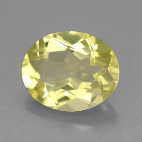 3.09 ct Yellow Quartz Stone, Natural Quartz in Oval Facet Shape for Sale