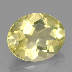 3.03 ct Yellow Quartz Stone, Natural Quartz in Oval Facet Shape for Sale