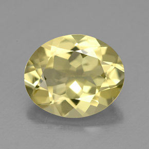 2.89 ct Yellow Quartz Gemstone, Quartz Gem in Oval Facet Shape for Sale.