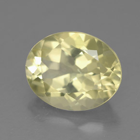3.24 ct Yellow Quartz Stone, Natural Quartz in Oval Facet Shape for Sale
