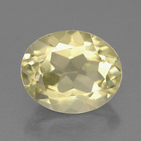3.22 ct Yellow Quartz Gemstone, Quartz Gem in Oval Facet Shape for Sale.