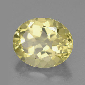 3.51 ct Yellow Quartz Stone, Natural Quartz in Oval Facet Shape for Sale
