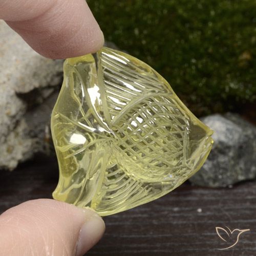 57.41ct Natural Laguna Yellow  Quartz, Fancy, Transparent