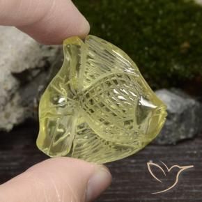 Quartz Gemstone in 31 x 30.8 mm Size for Sale, Quartz Stone in Laguna Yellow  Color