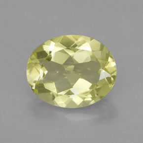 2.90 ct Yellow Quartz Gemstone, Quartz Gem in Oval Facet Shape for Sale.
