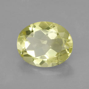 2.90 ct Yellow Quartz Stone, Natural Quartz in Oval Facet Shape for Sale