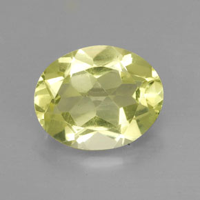 2.92 ct Yellow Quartz Gemstone, Quartz Gem in Oval Facet Shape for Sale.