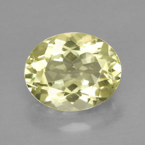 3.80 ct Yellow Quartz Gemstone, Quartz Gem in Oval Facet Shape for Sale.