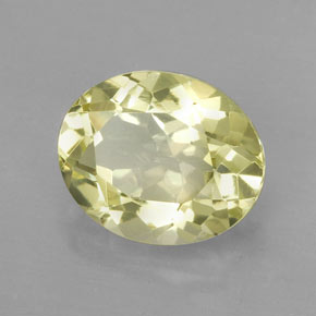3.54 ct Yellow Quartz Stone, Natural Quartz in Oval Facet Shape for Sale