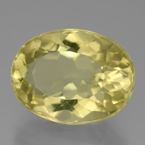 10.13 ct Yellow Quartz Stone, Natural Quartz in Oval Facet Shape for Sale