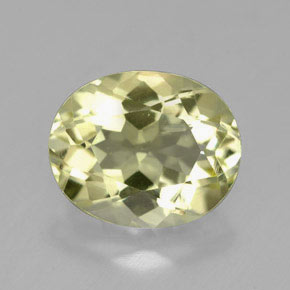3.61 ct Yellow Quartz Gemstone, Quartz Gem in Oval Facet Shape for Sale.