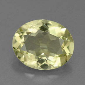 3.07 ct Yellow Quartz Gemstone, Quartz Gem in Oval Facet Shape for Sale.