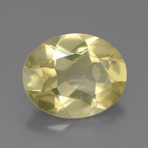 2.83 ct Yellow Quartz Gemstone, Quartz Gem in Oval Facet Shape for Sale.