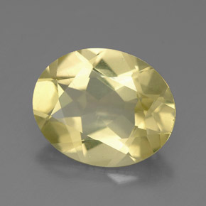 2.83 ct Yellow Quartz Stone, Natural Quartz in Oval Facet Shape for Sale