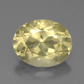 3.31 ct Yellow Quartz Gemstone, Quartz Gem in Oval Facet Shape for Sale.