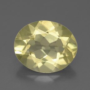 2.94 ct Yellow Quartz Gemstone, Quartz Gem in Oval Facet Shape for Sale.