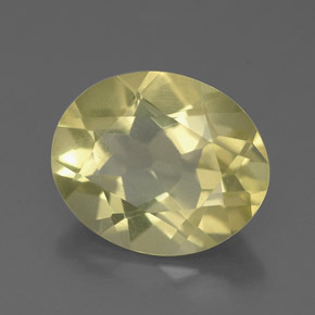 2.94 ct Yellow Quartz Stone, Natural Quartz in Oval Facet Shape for Sale