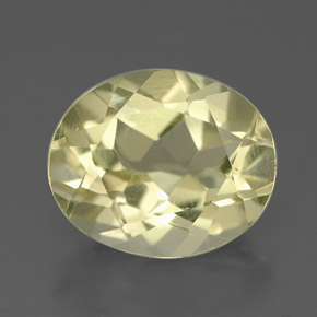 3.26 ct Yellow Quartz Gemstone, Quartz Gem in Oval Facet Shape for Sale.