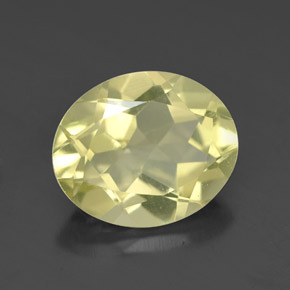 3.07 ct Yellow Quartz Stone, Natural Quartz in Oval Facet Shape for Sale