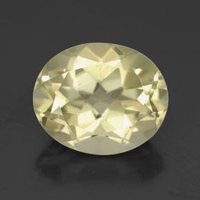 Medium Yellow Кварц Камень - 3.7ct Фасетный Овал (ID: 320305)