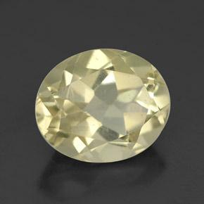 3.67 ct Yellow Quartz Stone, Natural Quartz in Oval Facet Shape for Sale