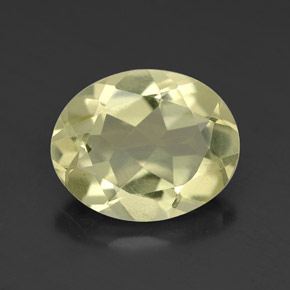 2.89 ct Yellow Quartz Gemstone, Quartz Gem in Oval Facet Shape for Sale.