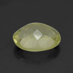 Quartz Gemstone in 11 x 9 mm (calibrated) Size for Sale, Quartz Stone in Medium-Light Yellow Color
