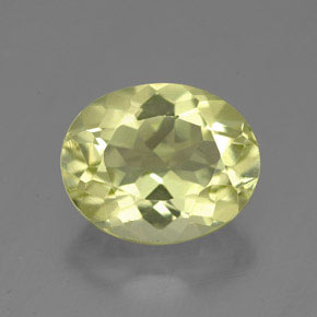 3.74 ct Yellow Quartz Gemstone, Quartz Gem in Oval Facet Shape for Sale.