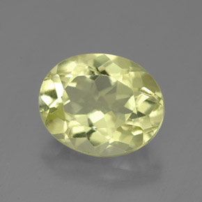 3.74 ct Yellow Quartz Stone, Natural Quartz in Oval Facet Shape for Sale
