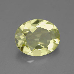 3.26 ct Yellow Quartz Gemstone, Quartz Gem in Oval Facet Shape for Sale.
