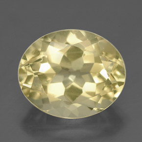 3.40 ct Yellow Quartz Gemstone, Quartz Gem in Oval Facet Shape for Sale.